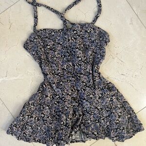 free people button up floral cami top